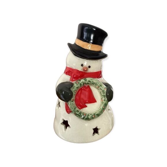 Snowman Tealight Holder  - Picture 1 of 4
